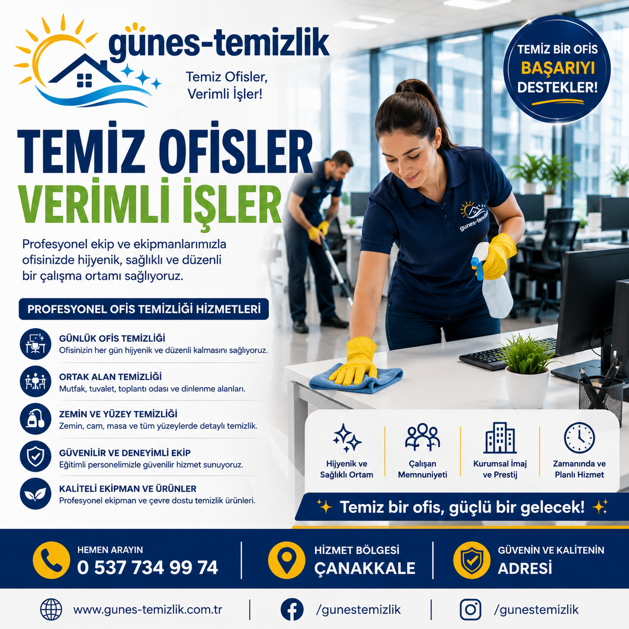 Çanakkale ofis temizliği